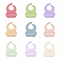 Lot de 7 pièces en silicone sans BPA pour bébé, comprenant assiette à succion, bol, tasse, bavoir, cuillère et fourchette en acier inoxydable 304, pour 0-12 mois