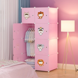 Ropero <span class=keywords><strong>Armario</strong></span> Portátil <span class=keywords><strong>de</strong></span> <span class=keywords><strong>Plástico</strong></span> Moderno <span class=keywords><strong>para</strong></span> Niños Color Rosa, Gabinete <span class=keywords><strong>de</strong></span> Almacenamiento <span class=keywords><strong>para</strong></span> Ropa <span class=keywords><strong>de</strong></span> Bebé Fácil <span class=keywords><strong>de</strong></span> Ensamblar - Product Image 2