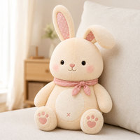 Offre Spéciale : Peluche Lapin Crème Personnalisée à Oreilles Tombantes, Jouet en Peluche Lapin Rembourré, Cadeau pour Enfants, Décoration de Crèche, Service de Fabrication OEM en Gros