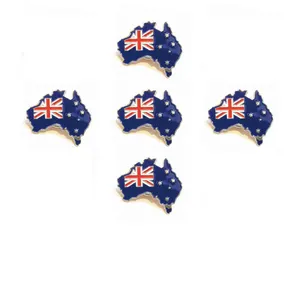 Pin Kerah Bendera Negara Australia Logam Kustom