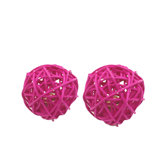 Gattino eco-friendly Scratch interattivo cattura giocattoli per gatti pazzi intrecciano palla di bambù in Rattan vari colori per PC in modo casuale - Product Image 2