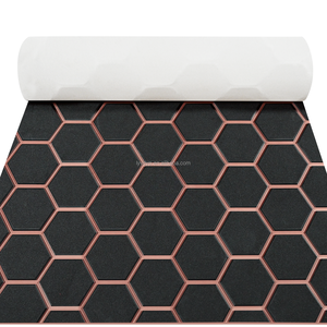<span class=keywords><strong>Tapis</strong></span> en mousse EVA KT GuoMei noir et brun foncé pour pont <span class=keywords><strong>de</strong></span> bateau, revêtement <span class=keywords><strong>de</strong></span> sol marin en nid d'abeille, coussinets en mousse EVA autocollants pour yachts - Product Image 1