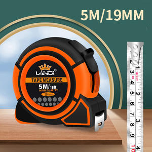 เทปเหล็กม้วนพับเก็บได้อุปกรณ์ก่อสร้างโลโก้ตามสั่งเทปวัดเหล็กแบบมืออาชีพพร้อมล็อกอัตโนมัติ - Product Image 4