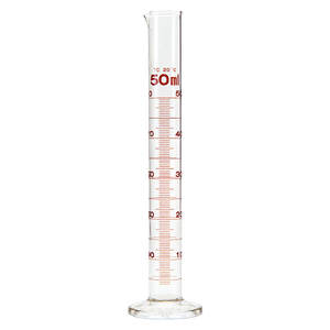<span class=keywords><strong>Cilindro</strong></span> di misurazione <span class=keywords><strong>graduato</strong></span> in vetro borosilicato trasparente resistente ai prodotti chimici da laboratorio - Product Image 2