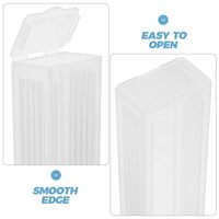 Customizable OEM Reusable Clear Plastic Anatomy Microscope Slide Storage Box Lab Supplies 5-Piece Capacity Slides Holder