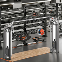 Machine de musculation à double poulie et câble en acier pour entraînement croisé, équipement de fitness pour jambes, dos, poitrine, bras, usage commercial multifonctionnel
