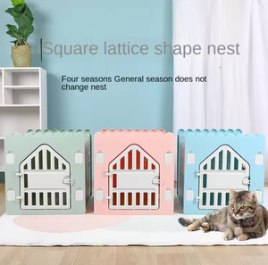 מכלאת כלבים מפלסטיק, ניתנת להסרה וכביסה, לכל עונות השנה, מתאימה לגזעים קטנים, לשימוש פנימי/חיצוני, ידידותית לסביבה, מבוקשת מאוד. - Product Image 1