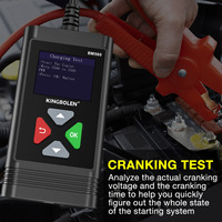 Probador de Baterías de Auto Kingbolen BM560 100-2000CCA, Analizador Digital de Baterías de Auto de Alta Precisión