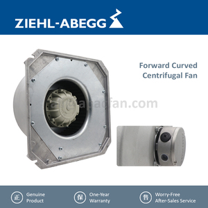 Ventilateurs centrifuges à pales courbées vers l'arrière ZIEHL-ABEGG RF22P-2DK.3F.5R 142603E pour armoire de télécommunications et systèmes HVAC ferroviaires - Product Image 4