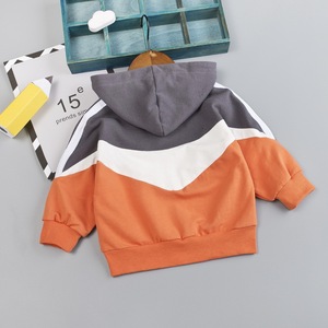 Nouvel ensemble de survêtement pour enfants printemps-automne, à capuche, manches longues, pull demi-zippé, deux pièces - Product Image 6