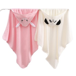 Fan Xin Baby Hooded Bath Towel 80x80cm 105x105cm Coral Fleece Absorbent Swaddle <b>Blanket</b> For Infants And Toddlers - Product Image 5