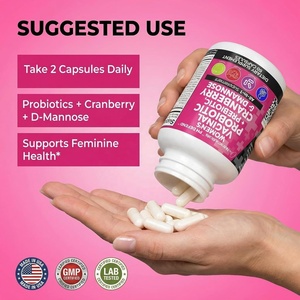Probióticos Vaginales Clean Nutraceuticals para Mujeres, Arándano Rojo, D-Manosa, Prebióticos, Equilibrio del pH, Mejora de la Densidad Ósea, Salud Femenina - Product Image 1