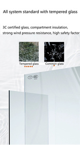 Puerta Plegable Moderna con Funciones Integradas <span class=keywords><strong>de</strong></span> Apertura Deslizante y Batiente, <span class=keywords><strong>Vidrio</strong></span> Templado, Especialmente Diseñada para Baños Pequeños - Product Image 4