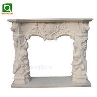 Marbre blanc naturel de Carrare pour la décoration de la maison, cheminée, manteau de cheminée