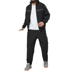 Vêtements d'hiver de qualité supérieure pour hommes, ensemble de survêtement deux pièces, personnalisez votre propre logo, manches longues, col montant, survêtements pour hommes - Product Image 6