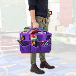 Usine personnalisé porte-crayon étudiant <span class=keywords><strong>cartable</strong></span> enseignant papeterie sac de rangement fondu Non-tissé stockage maman fourre-tout sac à provisions - Product Image 3