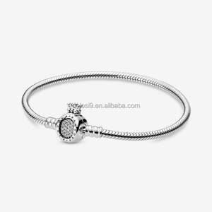 Originele damessieradenarmband, 100% S925 sterling zilver, hoogwaardige klassieke kralenarmband, verjaardagscadeau - Product Image 5