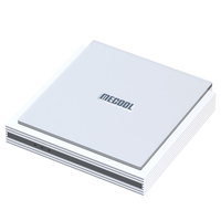 Mecool KM2 PLUS DELUXE Meilleur boîtier TV certifié Android 11 4 Go 32 Go 1000M LAN WIFI 6 4K Stream Set-top TV BOX