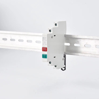 Indicateur LED Rouge Vert 220V, à Brancher, Durable, Étanche IP65, Construction en Plastique, Trou de 9mm, Durée de Vie de 50000 Heures pour