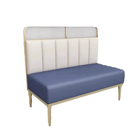 Ensemble de meubles en cuir de haute qualité, durable et moderne, pour restaurants de restauration rapide, canapé, banc, chaise, banquette de café