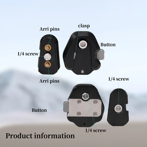 Accessoire en aluminium personnalisé Mini plaque de dégagement rapide pour moniteur de champ de caméra, trépied, bras articulé, bras magique, support de flash - Product Image 3