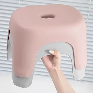 Plastic <b>Stool</b> Thickened PP Material Living Room Bathroom Childrens Bath <b>Stool</b> Household <b>Low</b> <b>Stool</b> Shoe Changing Seat - Product Image 1