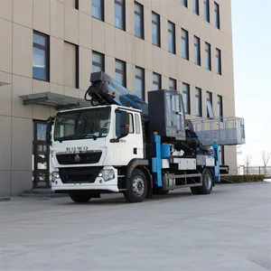 JIUHE Customized Diesel Engine 45m Hydraulic Aerial Work Platform Lift Truck Aerial Bucket Truck