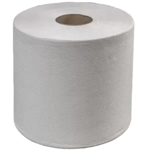 Rolo de papel de limpeza industrial, rolo de papel sem fiapo, 2 camadas 100% de madeira, papel de polpa