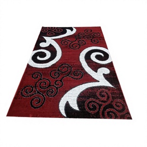 Tapis rectangulaire en polypropylène tissé jacquard géométrique classique Adiva de Gaziantep, Turquie, qualité supérieure, fabriqué à la machine, poils moyens, 10 - Product Image 1
