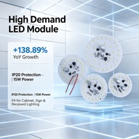 Bombilla LED DOB SMD Globe Lvdengxia al por mayor, piezas SKD de 15W IP20, blanco frío, controlador integrado, OEM, aluminio, fabricado en China