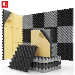 High Density Decorative Wall Soundproof Studio Sound Dampening Foam Acoustic Pyramid Foam Acoustic Panels