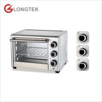 Four électrique de table compact - Mini four grille-pain avec boîtier métallique et porte en verre, capacité 18L, multifonction pour usage domestique