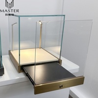 Vitrina de Exhibición de Joyería de Vidrio Templado MASTER de Alta Gama, 42*42*48cm, para Mostrador de Tienda y Exhibición de Productos