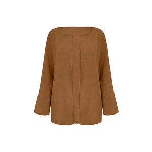 Dropshipping Shopify – Nouvelle veste décontractée en maille pour femme, grande taille, col à revers, ouverte sur le devant, style cardigan-blazer, collection automne-hiver - Product Image 1