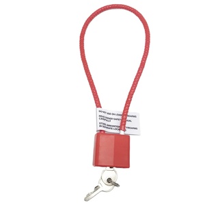 Lucchetto di Sicurezza per Armi da Fuoco, Impermeabile, in Acciaio Temprato Rosso, Cavo da 11 Pollici (290 mm) - Product Image 2