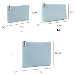 Bolsas de Cosméticos Plegables Personalizadas de Gran Capacidad con Cierre, Bolsa de Maquillaje de Neopreno Portátil para Mujer, Bolsa de Artículos de Aseo para Viaje - Product Image 2