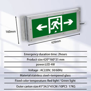 Luces de Emergencia LED Recargables Empotradas a Prueba de Explosiones para Interiores Tuoming, con Clasificación IP65, para Salidas de Emergencia - Product Image 2