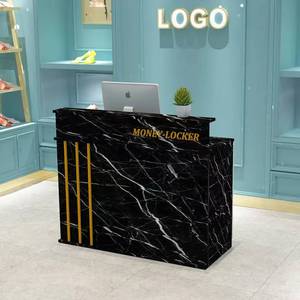 K Luxury Modern bar Shop Small Cash Register Reception Desk Simple Barbershop Beauty <b>Salon</b> Front Desk - Product Image 2