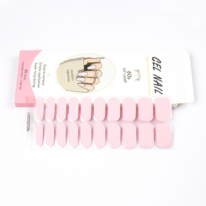 20 Pezzi di Strisce di Smalto Gel Semi-Permanente Rosa Chiaro, Adesivo per Unghie Completo, Adesivo per Nail Art in Gel Impermeabile - Product Image 4