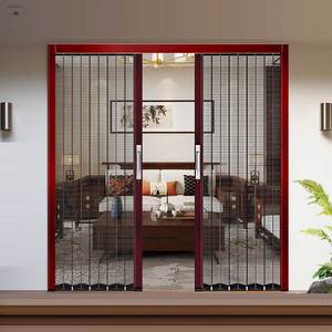 Porta in Rete Metallica Dorata - Porta Protettiva per Gatti e Topi - Porta Scorrevole Anti-Zanzare - Sandman - Product Image 5