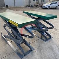 3000kg 4000kg hidrolik dikey taşınabilir araba çift makaslı kaldırma tezgahı Mini tam artış araba asansör