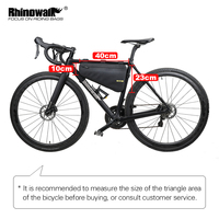 Sac de cadre de vélo Rhinowalk 4L, sac étanche Triangle TubBike pour sac de vélo de montagne Gravel