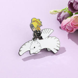 Uchiha <span class=keywords><strong>Itachi</strong></span>-broches de dibujos animados para niños, insignias Uzumaki, decoración de ropa, 3 diseños, novedad - Product Image 2