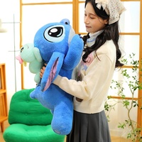 Nouvelle peluche Stitch en position allongée, design mignon, rembourrage en coton PP, hauteur 31-50 cm, cadeau unisexe
