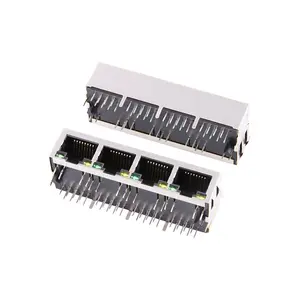 Hot Sale Rj45 Netwerkinterface Connector Accessoire Met Netwerktransformator Voor Datacommunicatie Poorten