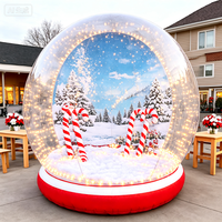Grande boule de neige gonflable de Noël pour l'extérieur, boule de neige de taille humaine pour la cour, usage commercial
