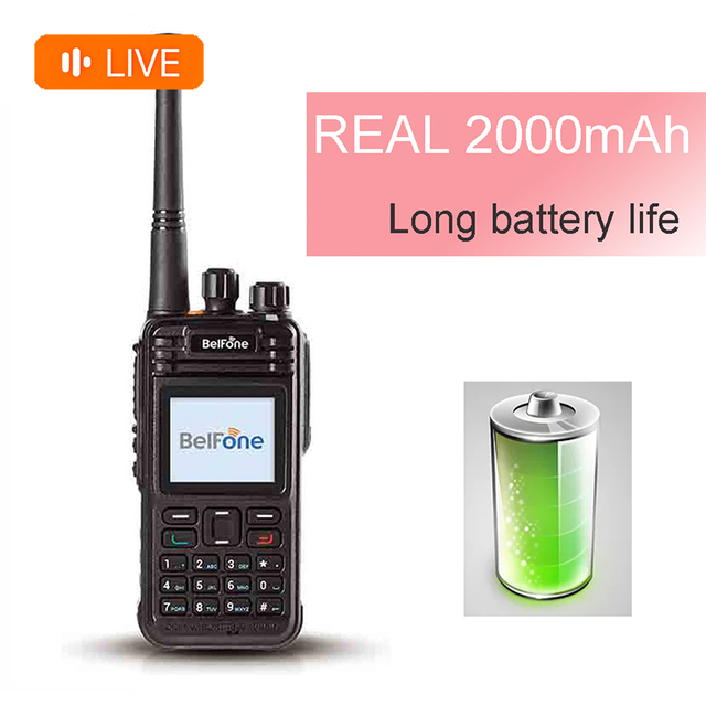 IP68 Waterproof Dustproof Walkie Talkie Rechargeable 2000Mah Receiver Precise GPS Digital Radio