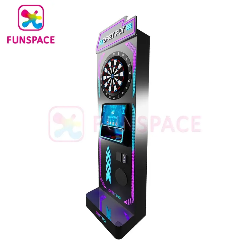 Funspace Indoor Professional novice Skill Sport Dart Machine Arcade Coin Operated Stand Dart Game Machine With Screen