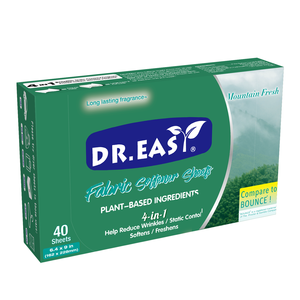 Feuilles assouplissantes écologiques de haute qualité pour sèche-<span class=keywords><strong>linge</strong></span>, parfum Mountain Fresh, en PET - Product Image 1