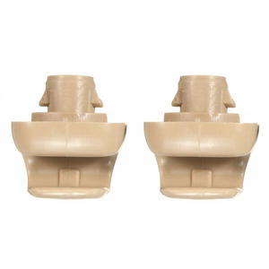Clips de fixation pour pare-soleil Acura Honda 1,25 pouces, beige gris, ventouse PVC, pour pare-soleil de voiture - Product Image 4
